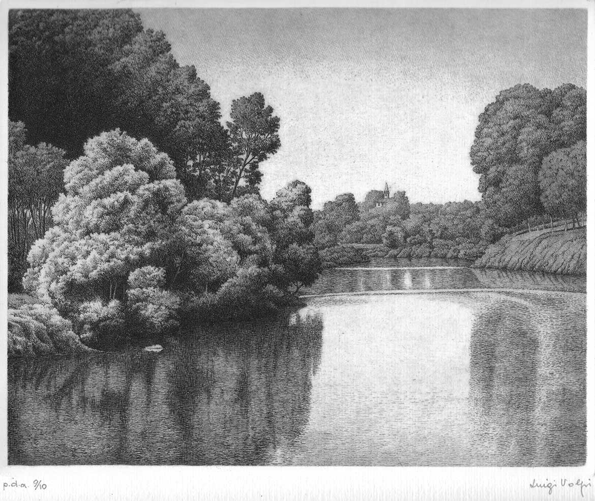 Curva Casoni - 20x25 cm - 1990 - acquaforte