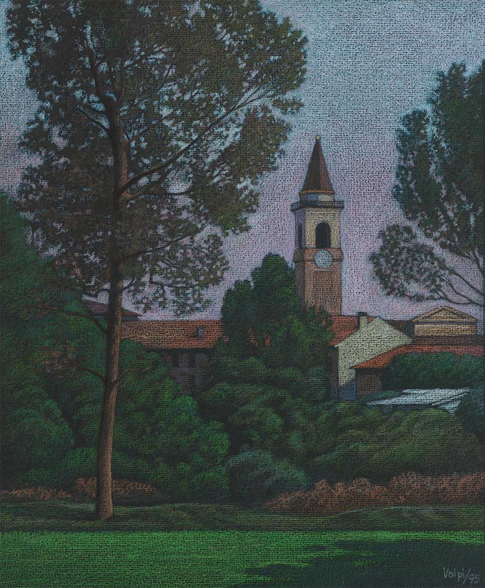 Borghetto Lodigiano - 23x19 cm - 1995 - Pastello su carta