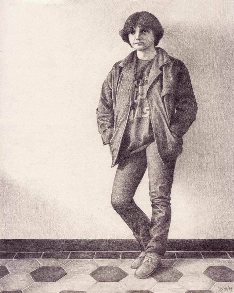Figura - 24x20 cm - 1979 - matita su carta