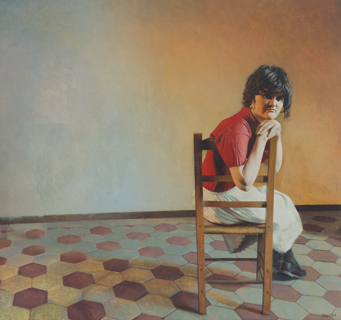 Giulia 02 - 43x46 cm - 1984 - olio su tela