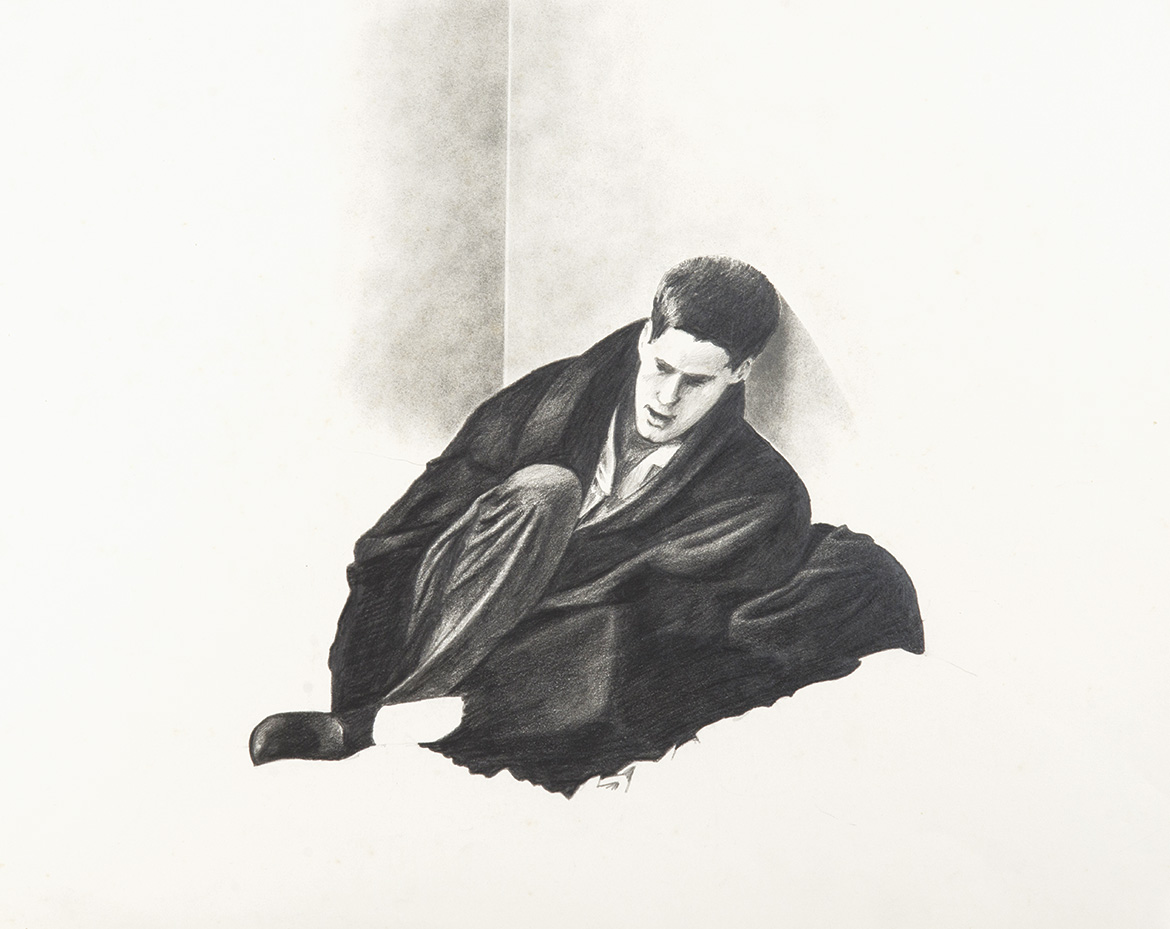 L'abbandono - 33x46 cm - 1973 - matita su carta