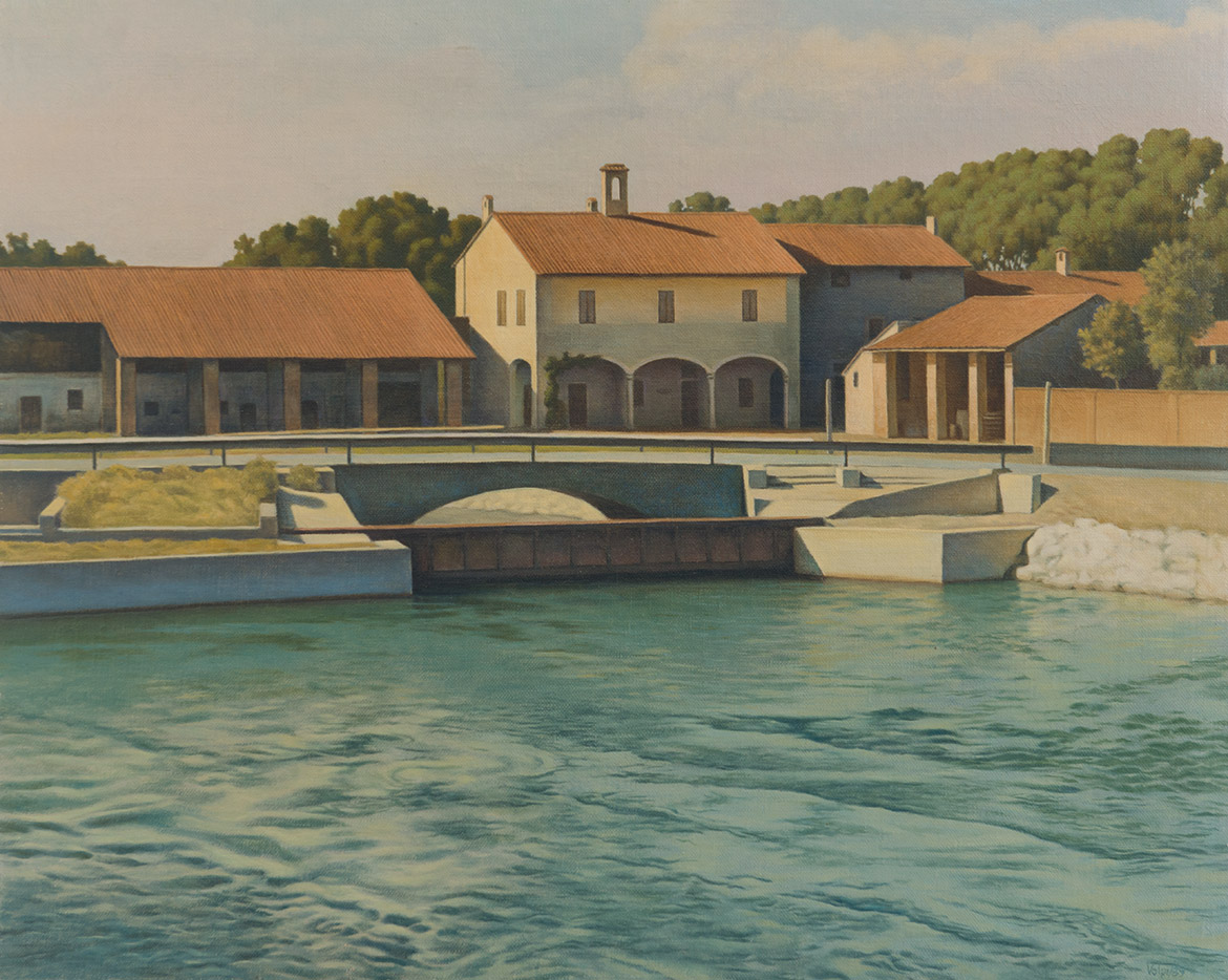  La chiusa - 40x50 cm - 1989 - olio su tela