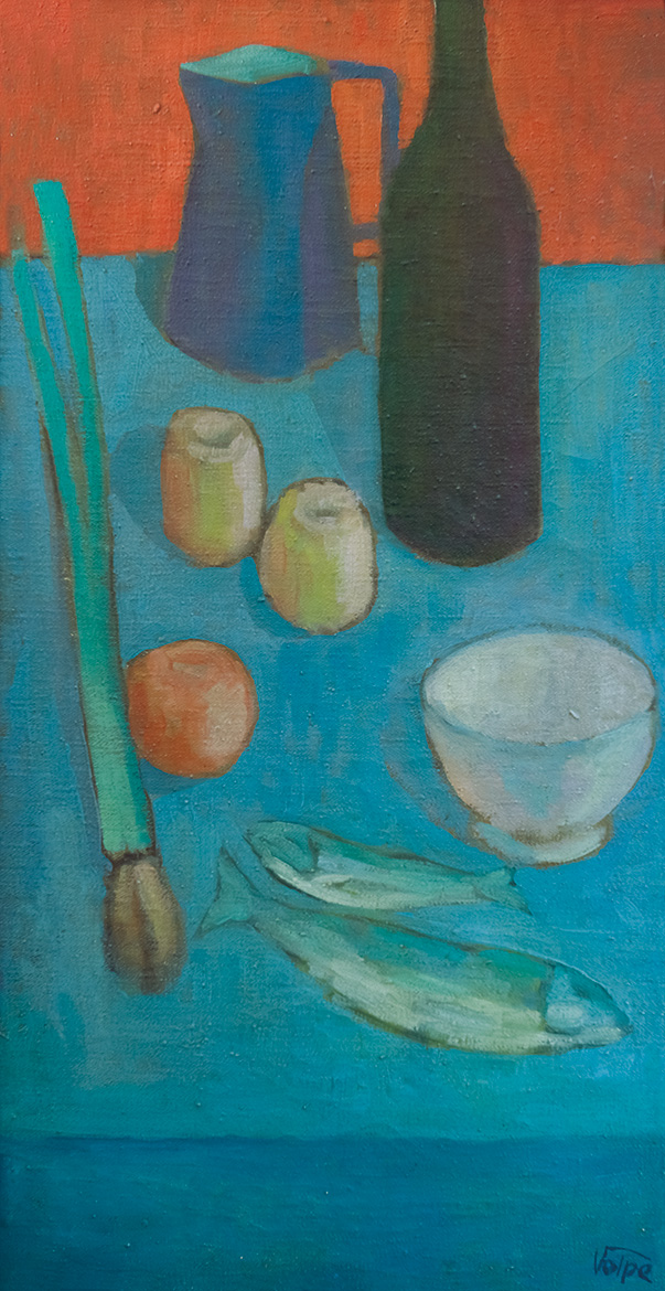 Natura morta - 82x41 cm - 1962 - olio su tela